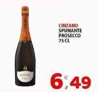 Mio Market CINZANO SPUMANTE PROSECCO 75 CL offerta