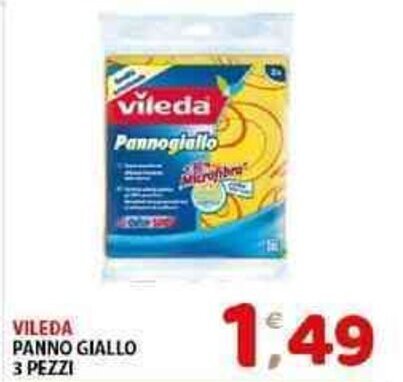 Mio Market VILEDA PANNO GIALLO 3 PEZZI offerta