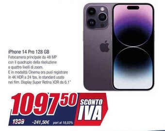 Trony iPhone 14 Pro 128 GB offerta