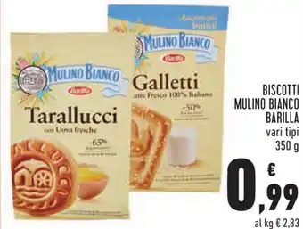 Conad Barilla Mulino Bianco Biscotti 350g offerta