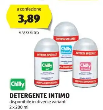 ALDI Chilly Detergente Intimo 2 x 200 ml offerta