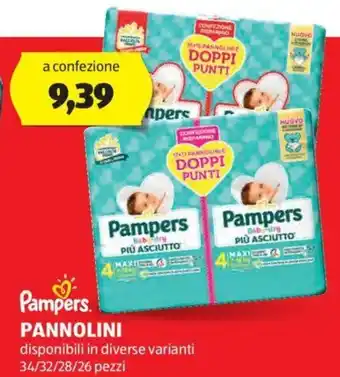 Pampers Pannolini 34/32/28/26 pezzi