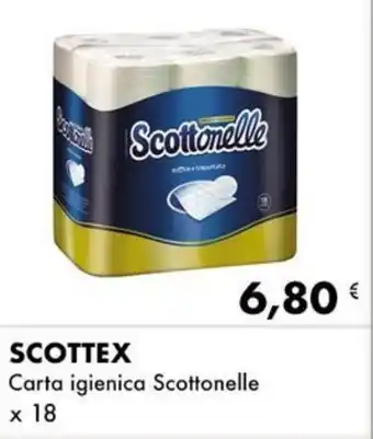 SCOTTEX Carta igienica Scottonelle x 18