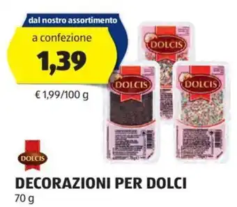 DOLCIS DECORAZIONI PER DOLCI 70 g
