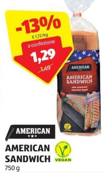 AMERICAN SANDWICH 750 g