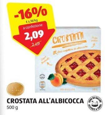 ALDI CROSTATA ALL'ALBICOCCA 500 g offerta