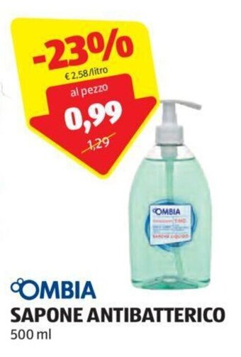 OMBIA SAPONE ANTIBATTERICO 500 ml