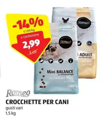 Romeo CROCCHETTE PER CANI 1,5 kg