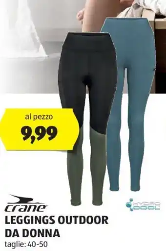 crane LEGGINGS OUTDOOR DA DONNA 40-50