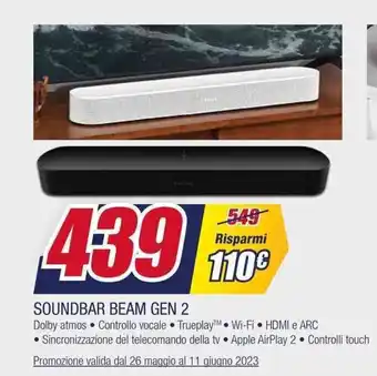 SONOS SOUNDBAR BEAM GEN 2