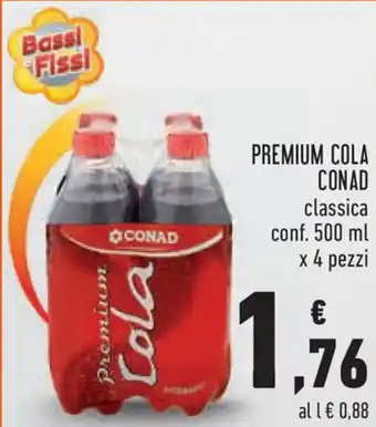 Conad Conad Premium Cola 500ml x 4pz offerta