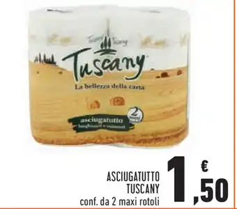 Conad Tuscany Asciuhatutto 2 maxi rotoli offerta