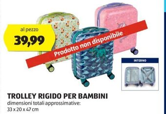 TROLLEY RIGIDO PER BAMBINI