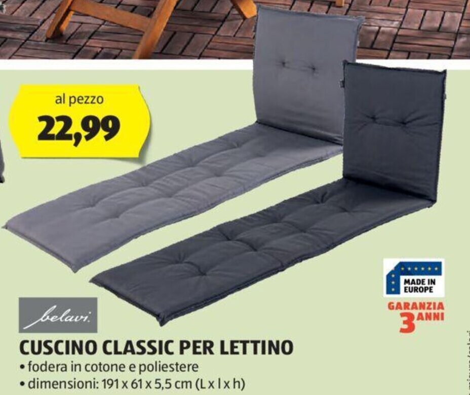 ALDI belavi. CUSCINO CLASSIC PER LETTINO offerta