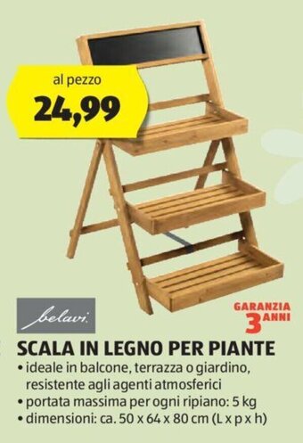ALDI belavi. SCALA IN LEGNO PER PIANTE offerta