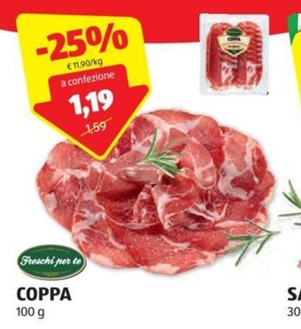 ALDI Freschi per te Coppa 100 g offerta