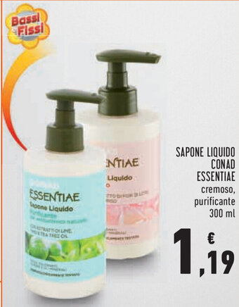 Conad Conad Essentiae Sapone Liquido 300ml offerta