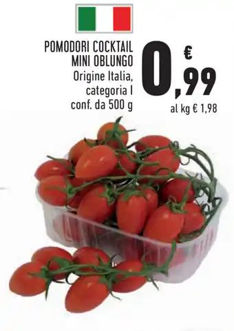 Conad Pomodori Cocktail Mini Oblungo 500g offerta
