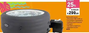 Iper La Grande Intex piscina spa 4 posti offerta
