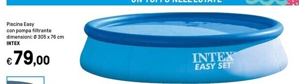 Iper La Grande Intex piscina easy con pompa filtrante offerta