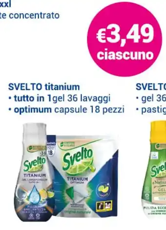 Acqua & Sapone Svelto titanium 36 lavaggi, 18 pezzi offerta