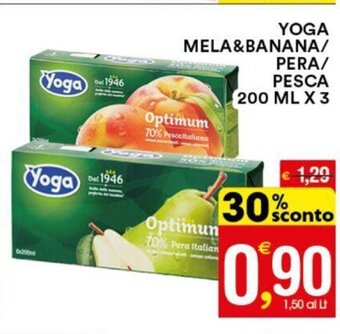 YOGA MELA&BANANA/ PERA/ PESCA 200 ml x 3