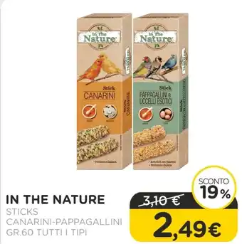 Arcaplanet In the nature sticks / canarini- pappagallini gr.60 tutti i tipi offerta