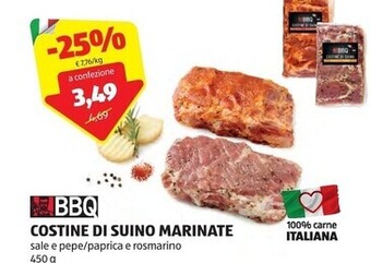 ALDI Bbq - costine di suino marinate offerta