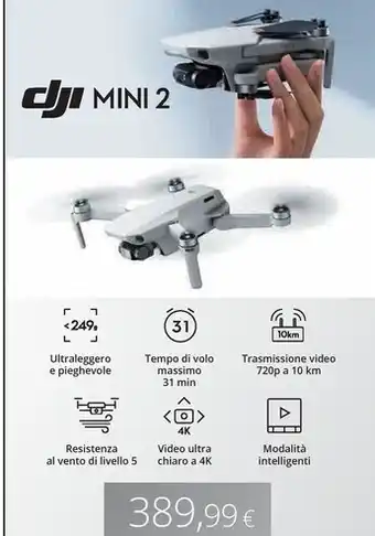 Euronics Dji mini 2 offerta
