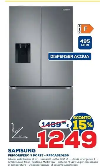 Samsung frigorifero 3 porte rf50a5202s9