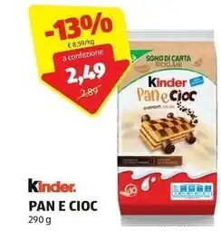 ALDI Ferrero kinder pan e cioc offerta