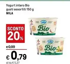 Iper La Grande Mila yogurt intero bio offerta