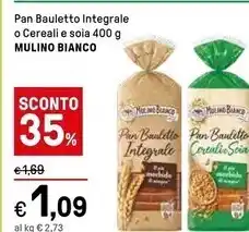 Iper La Grande Mulino bianco pan bauletto integrale offerta