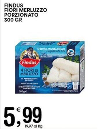 FINDUS FIORI MERLUZZO PORZIONATO 300 gr