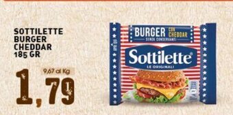 SOTTILETTE BURGER CHEDDAR 185 GR