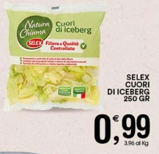 Gecop SELEX CUORI DI ICEBERG 250 gr offerta