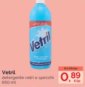 Prodet Vetril Detergente vetri e specchi 650ml offerta
