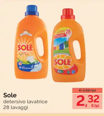 Prodet Sole Detersivo lavatrice 28 lavaggi offerta