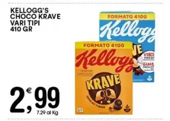 Gecop KELLOGG'S CHOCO KRAVE VARI TIPI 410 GR offerta