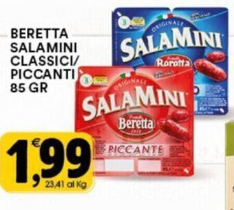 BERETTA SALAMINI CLASSICI/ PICCANTI 85 GR