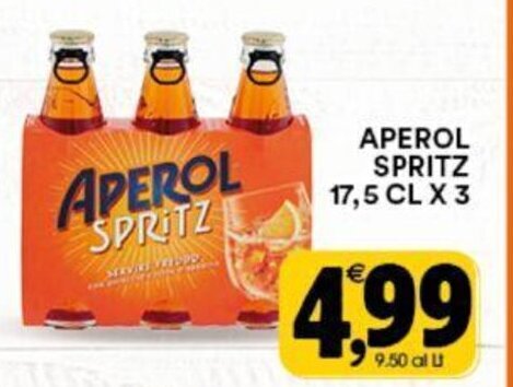 Gecop APEROL SPRITZ 17,5 cl x 3 offerta