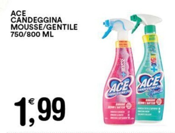Gecop ACE CANDEGGINA MOUSSE/GENTILE 750/800 ML offerta