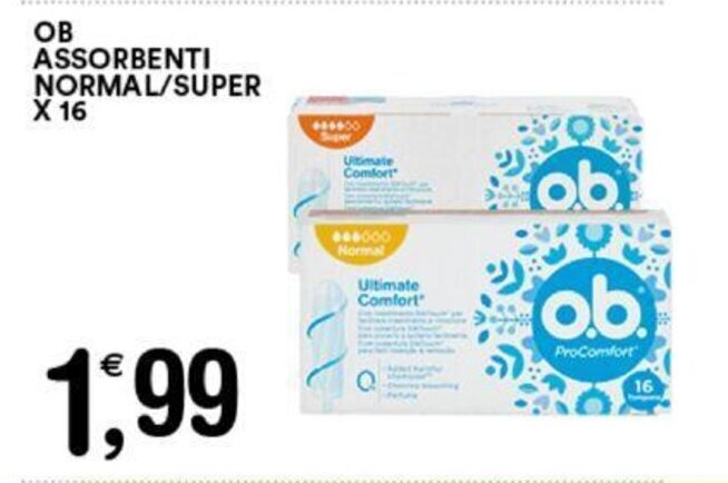 Gecop OB ASSORBENTI NORMAL/SUPER x 16 offerta