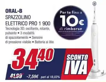 ORAL-B SPAZZOLINO ELETTRICO PRO 1 900