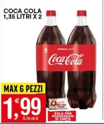 Gecop COCA COLA 1,35 LITRI X 2 offerta