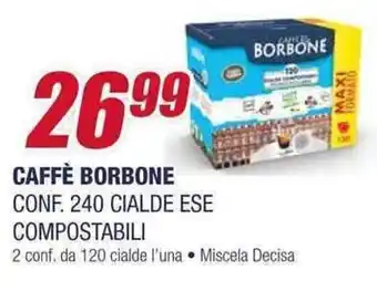 CAFFÈ BORBONE CONF. 240 CIALDE ESE COMPOSTABILI