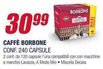 CAFFÈ BORBONE CONF. 240 CAPSULE