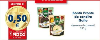 Esselunga Bontà Pronte da condire Gallo 250 g offerta