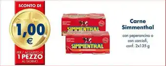 Esselunga Carne Simmenthal 2 x 125 g offerta