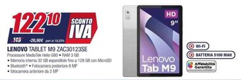 LENOVO TABLET M9 ZAC30123SE